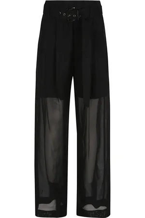 Brunello Cucinelli Dames, Broeken, Zwart, Maat: 3XS Katoen