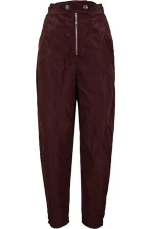 Elisabetta Franchi Dames, Broeken, Rood, Maat: L Poliester