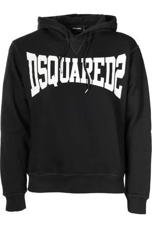 Dsquared2 Heren, Sweatshirts & Hoodies, Zwart, Maat: S Katoen