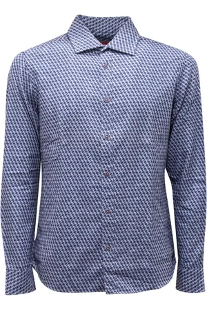 ALTEA Heren, Overhemden, Blauw, Maat: M