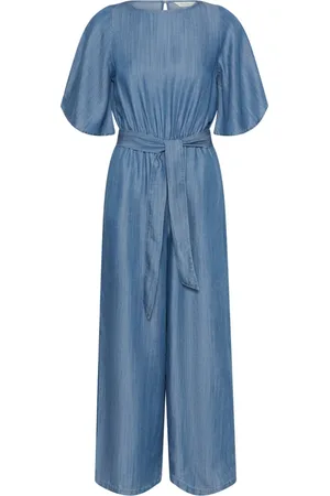 Part Two Dames, Jumpsuits & Playsuits, Blauw, Maat: 3XL Denim