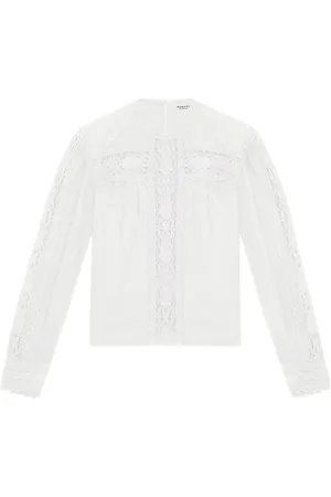 Isabel Marant Dames, Blouses & Shirts, Wit, Maat: M Linnen