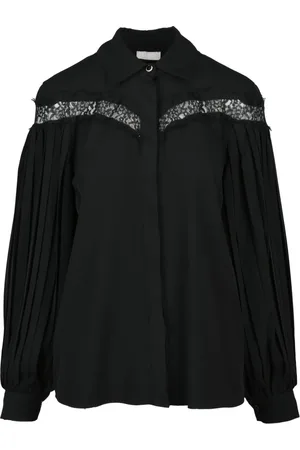 Liu Jo Dames, Blouses & Shirts, Zwart, Maat: S Poliester