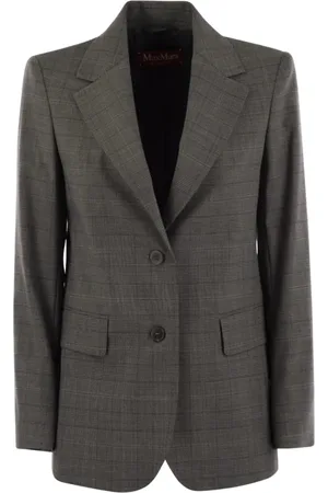 Max Mara Dames, Jassen, Grijs, Maat: L Wol
