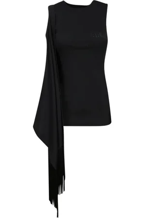 Maison Margiela Dames, Tops, Zwart, Maat: L
