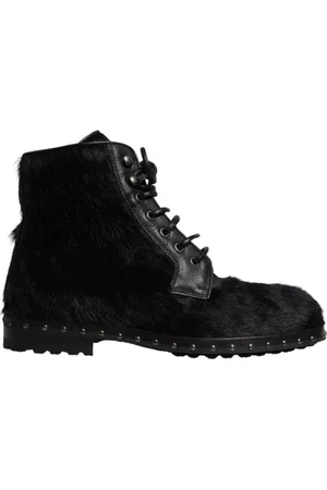 Dolce & Gabbana Heren, Schoenen, Zwart, Maat: 42 EU Leer