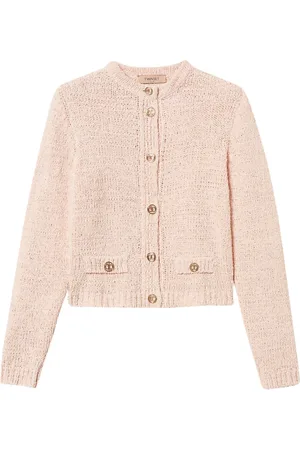Twin-Set Dames, Truien, Roze, Maat: XS Katoen