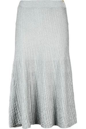 Elisabetta Franchi Dames, Rokken, Grijs, Maat: S Viscose