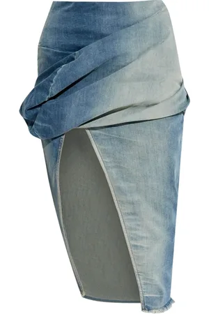 Rick Owens Dames, Rokken, Blauw, Maat: S Denim
