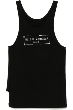 Maison Margiela Dames, Tops, Zwart, Maat: XS Katoen