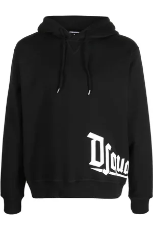 Dsquared2 Heren, Sweatshirts & Hoodies, Zwart, Maat: XL Katoen