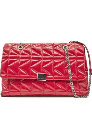 Karl Lagerfeld Dames, Tassen, Rood, Maat: ONE Size Leer