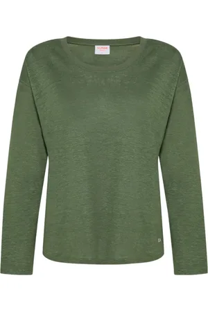 sun68 Dames, Tops, Groen, Maat: S Linnen
