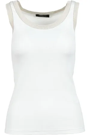 Fabiana Filippi Dames, Tops, Wit, Maat: 2XS Katoen