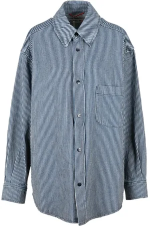 Autry Dames, Blouses & Shirts, Blauw, Maat: XS Katoen