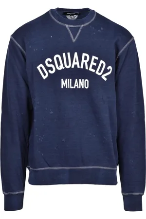 Dsquared2 Heren, Truien, Blauw, Maat: XL Katoen