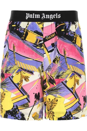 Palm Angels Heren, Korte broeken, Veelkleurig, Maat: S Viscose