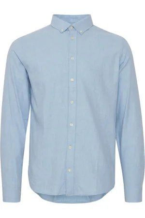 Casual Friday Heren, Overhemden, Blauw, Maat: S Katoen