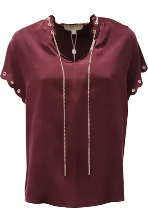 Michael Kors Dames, Blouses & Shirts, Rood, Maat: S Zijde