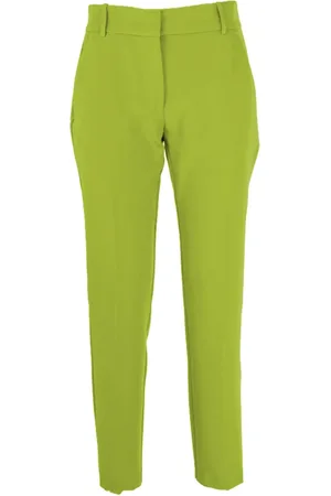 Pinko Dames, Broeken, Groen, Maat: 2XS Zijde