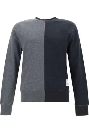 Thom Browne Heren, Truien, Grijs, Maat: M Katoen