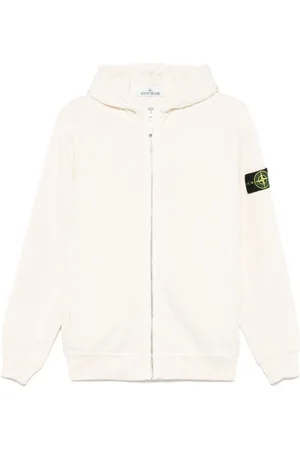 Stone Island Heren, Sweatshirts & Hoodies, Wit, Maat: M Katoen