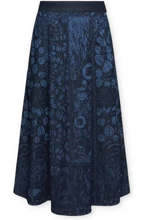 Elena Miro Dames, Rokken, Blauw, Maat: 4XL Denim