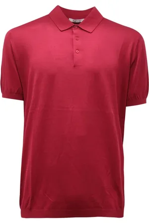 KANGRA CASHMERE Heren, Tops, Rood, Maat: 2XL Katoen
