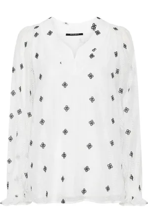 Bruuns Bazaar Dames, Blouses & Shirts, Wit, Maat: M Polyamide