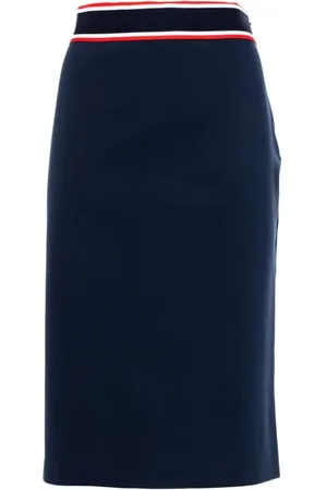Pinko Dames, Rokken, Blauw, Maat: 2XS Viscose
