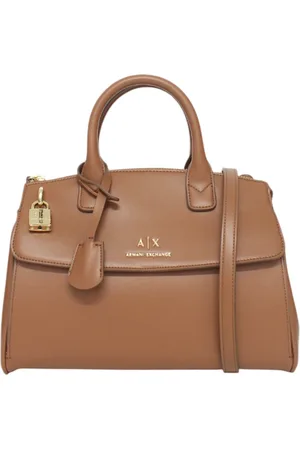Armani Exchange Dames, Tassen, Bruin, Maat: ONE Size Leer