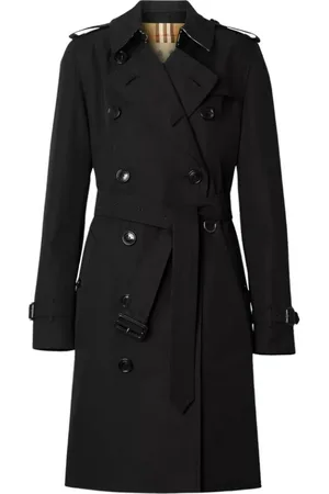 Burberry Dames, Mantels, Zwart, Maat: 3XS Katoen