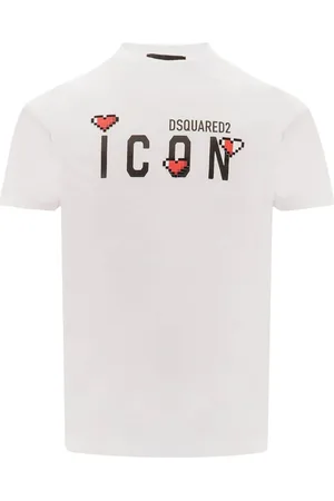 Dsquared2 Heren, Tops, Wit, Maat: S Katoen