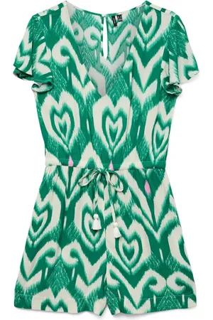 VERO MODA Dames, Jumpsuits & Playsuits, Groen, Maat: S