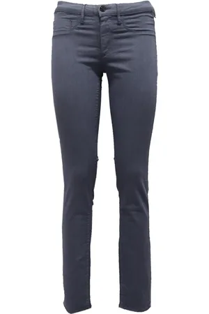 Fred Perry Dames, Broeken, Blauw, Maat: W28 Gabardine