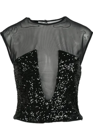 Pinko Dames, Tops, Zwart, Maat: L Polyamide