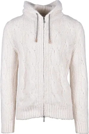 ELEVENTY Heren, Sweatshirts & Hoodies, Wit, Maat: S Zijde