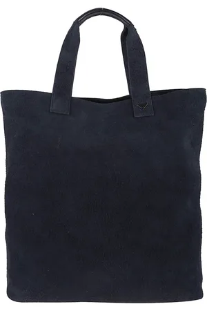 Emporio Armani Heren, Tassen, Blauw, Maat: ONE Size Suède