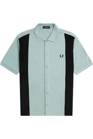 Fred Perry Heren, Overhemden, Blauw, Maat: XL Katoen