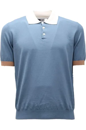 ELEVENTY Heren, Tops, Blauw, Maat: S