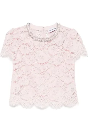 Self-Portrait Dames, Blouses & Shirts, Roze, Maat: S Katoen