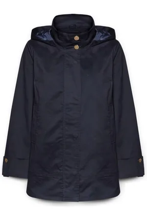 Elena Miro Dames, Mantels, Blauw, Maat: XL Katoen