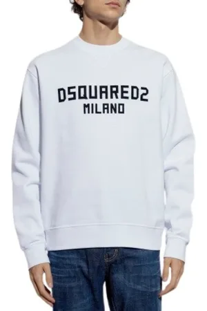 Dsquared2 Heren, Sweatshirts & Hoodies, Wit, Maat: XL