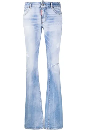 Dsquared2 Dames, Jeans, Blauw, Maat: M Katoen