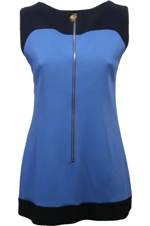 FAY Dames, Tops, Blauw, Maat: S Zijde