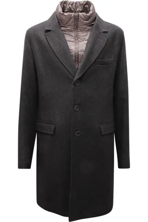 HERNO Heren, Mantels, Grijs, Maat: 3XL Wol