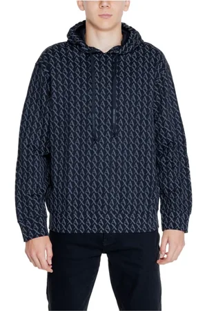 Armani Exchange Heren, Sweatshirts & Hoodies, Blauw, Maat: XL Katoen