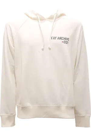 FAY Heren, Sweatshirts & Hoodies, Wit, Maat: M