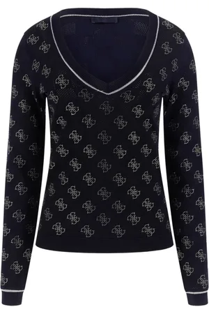 Guess Dames, Truien, Blauw, Maat: XS