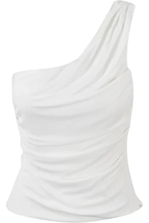 Alberta Ferretti Dames, Tops, Wit, Maat: S
